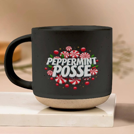 Peppermint Posse Pottery Mugs