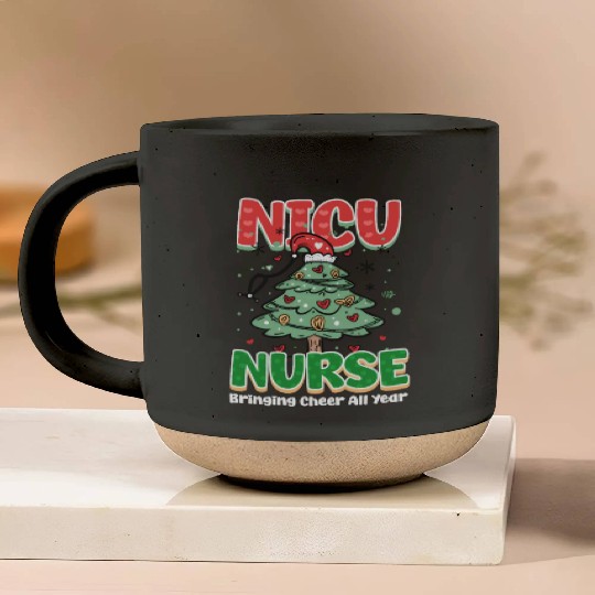 NICU Christmas NICU Nurse, Bringing Cheer All Year Pottery Mugs