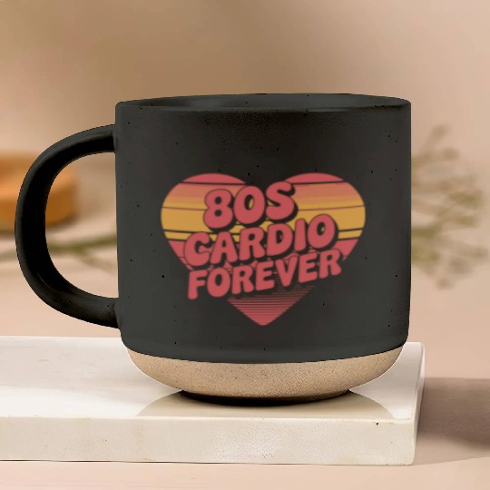 80s Fitness Enthusiast Retro Workout and Neon Pottery Mugs
