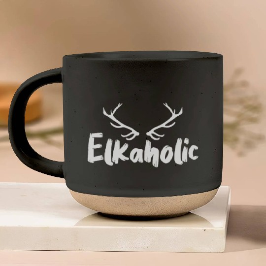 Elk Hunting Elkaholic Hunters Pottery Mugs