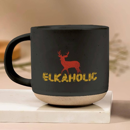 Elk Hunting Elkaholic Hunters Pottery Mugs