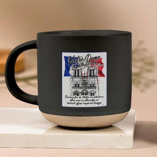 Cathedral Famous for its Gothic architecture Pottery Mugs