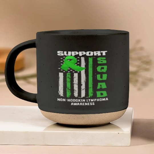 Non-Hodgkin Lymphoma Awareness Support Squad Pottery Mugs