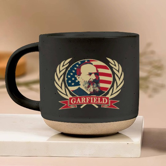 President James Abraham Garfield Pottery Mugs