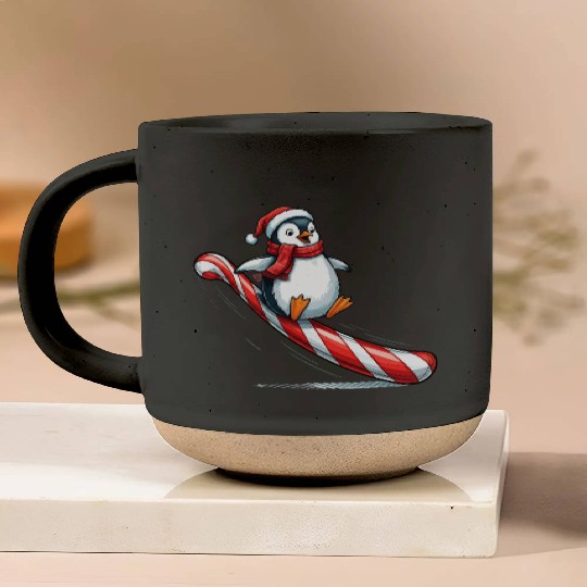 Penguin Candy Fun Pottery Mugs