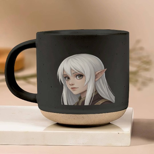 Mystic Elf: A Vision of Fantasy Beauty and Wonder Pottery Mugs