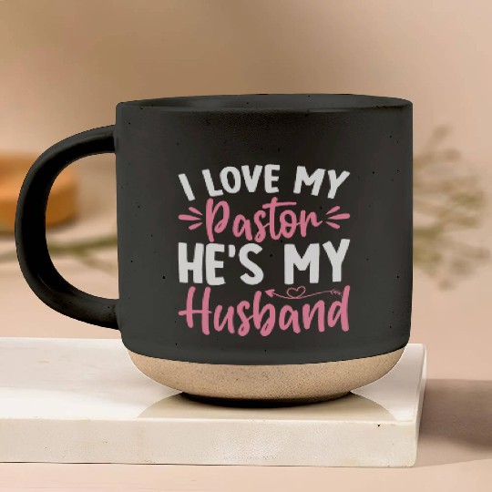 Pastor My Husband Christian Church Leader Husband Pottery Mugs