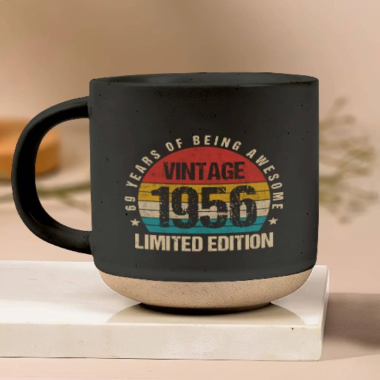 Vintage 1956 Limited Edition 69th Birthday Gift Pottery Mugs