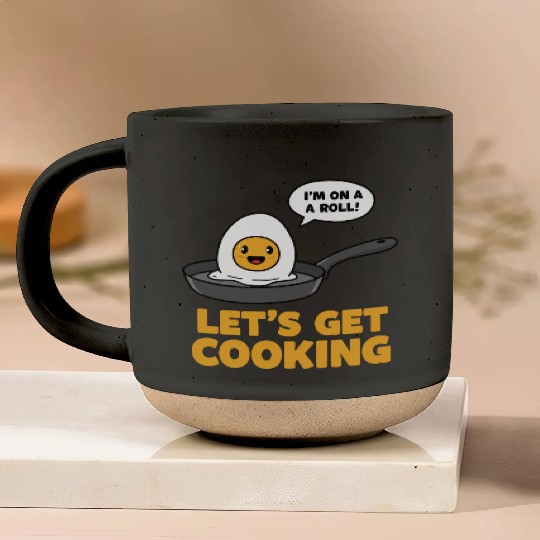 Lets Get Cooking Pottery Mugs