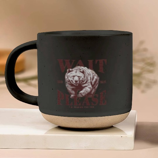 Grizzly bear Texture Pottery Mugs