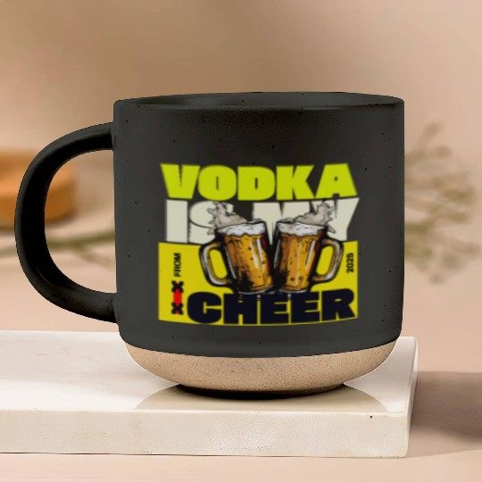 v is for vodka valentines CHEERS XX Pottery Mugs