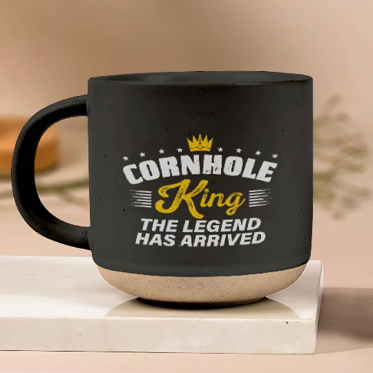 Cornhole King THE LEGEND HAS ARRIVED Cornhole Gift Pottery Mugs