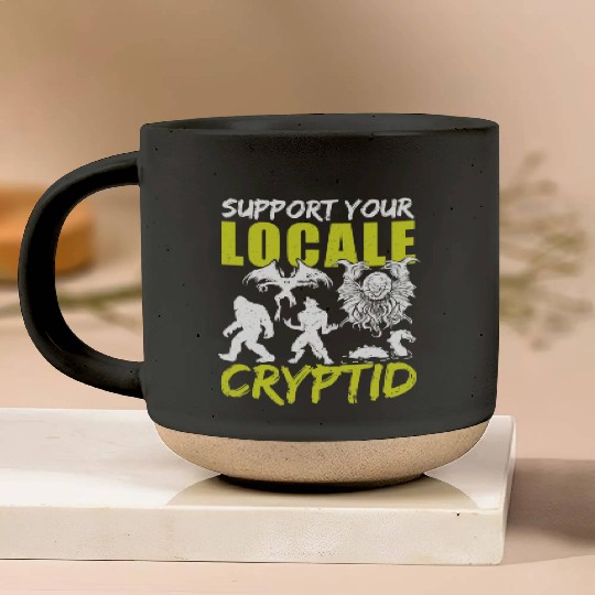 UFO Fantasy Cryptid Support Your Locale Cryptid Pottery Mugs