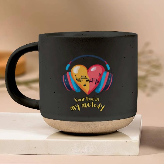 Your Love is My Melody Pottery Mugs