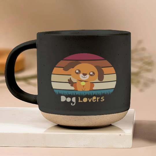 Dog lovers funny and cut dog Pottery Mugs