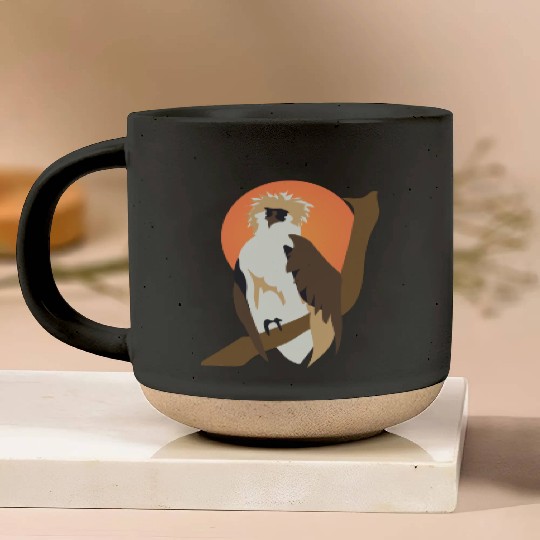 monkey- eating eagle Pottery Mugs
