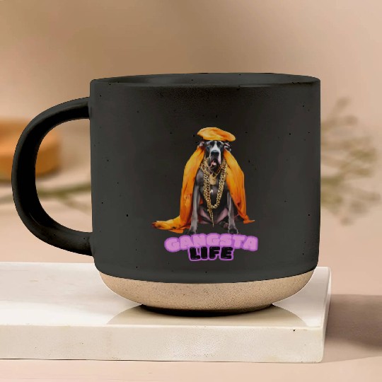 Gangsta Life Great Dane Pottery Mugs