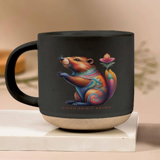 Virgo Spirit Animal Beaver Alebrije Female Pottery Mugs