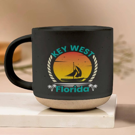 KEY-WEST FLORDIA Sailing West Keys Sailing Outfit Pottery Mugs