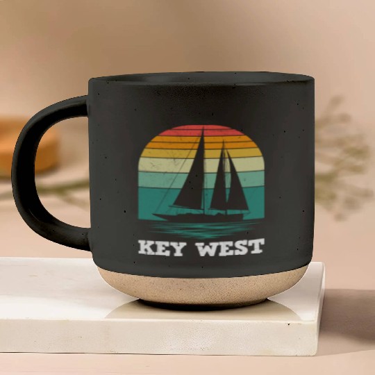 KEY-WEST FLORIDA Sailing Sunshine-State West Keys Pottery Mugs