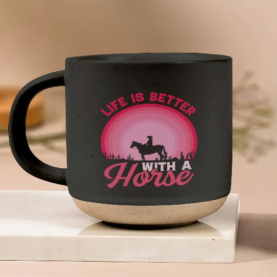 Just a Girl Who Loves Horses – Equestrian Lover Pottery Mugs