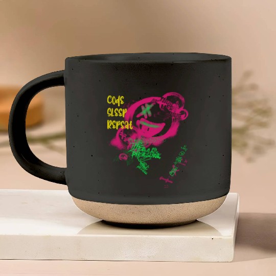 Code Sleep Repeat Programmer Pottery Mugs