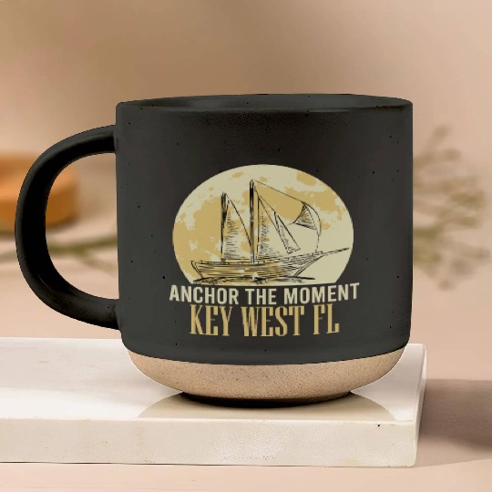 Florida ANCHOR THE MOMENT KEY-WEST, FL Pottery Mugs