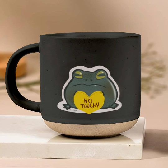 NO Touchy! Grumpy toad. Pottery Mugs