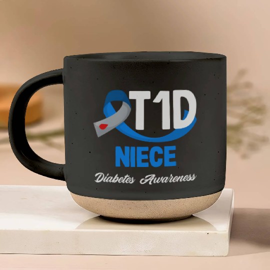 T1D Niece Diabetes Type 1 Awareness Pottery Mugs