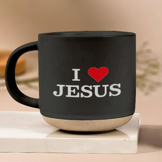 I Heart Jesus Pottery Mugs