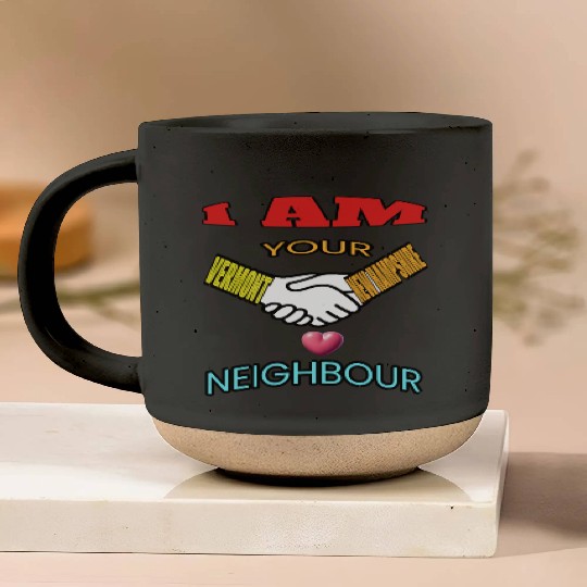 I AM YOUR NEIGHOUR VERMONT AND NEW HAMPSHIRE Pottery Mugs