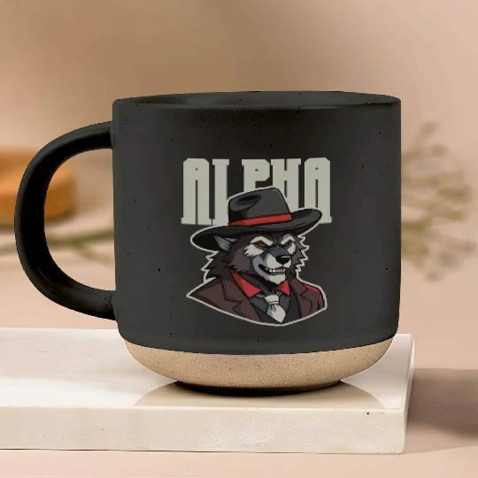 Alpha Wolf – No Beta Behavior Pottery Mugs
