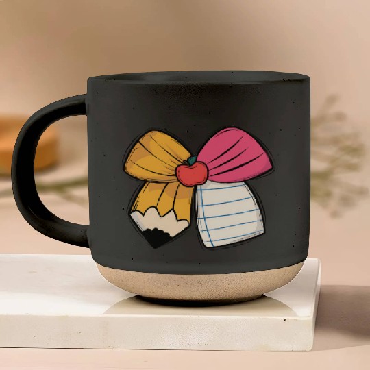 Teacher’s Coquette Bow Pottery Mugs