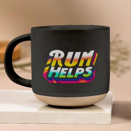 Rum Helps 9 Pottery Mugs