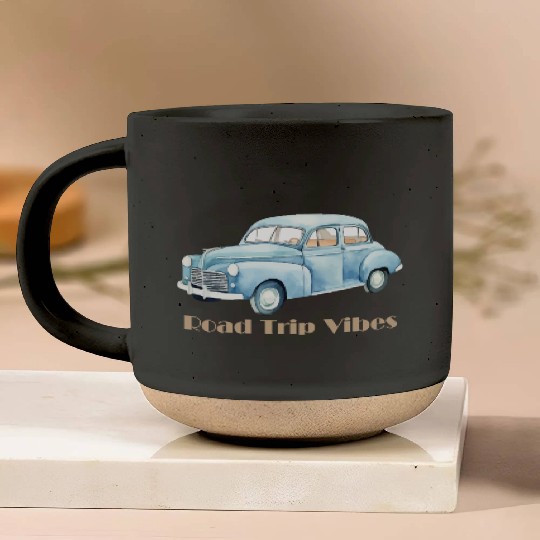 “Road Trip Vibes – Adventure on the Open Road” Pottery Mugs
