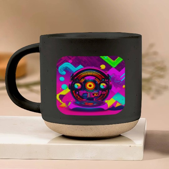 retro vintage 80s pop culture Pottery Mugs