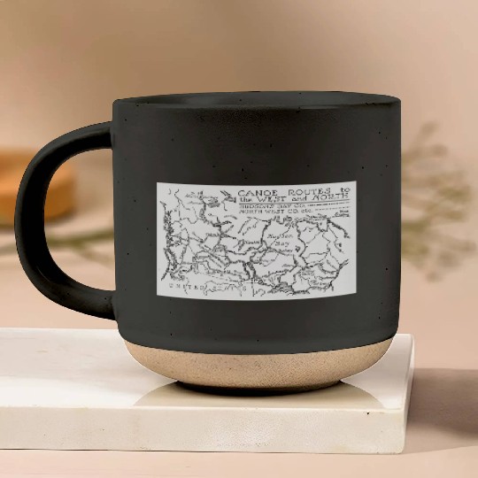 Fur Trade Canoe Routes Pottery Mugs