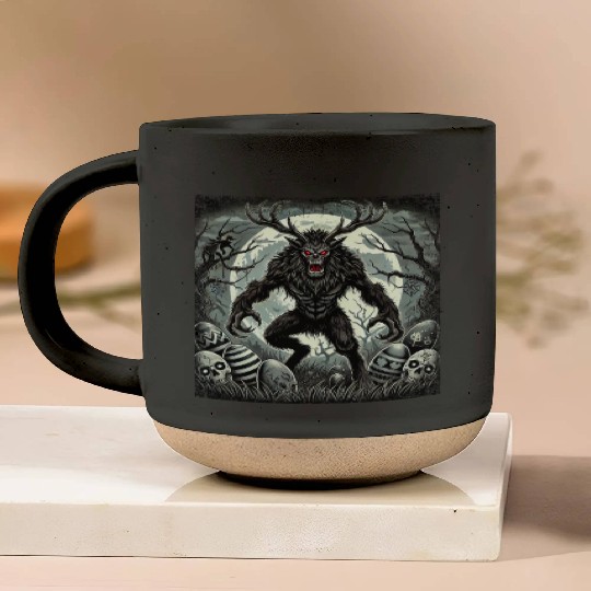 Wendigo Monster Deer Easter Werewolf Creepy Pottery Mugs