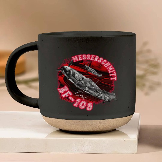 Messerschmitt Bf109 German World War II Fighter Ai Pottery Mugs