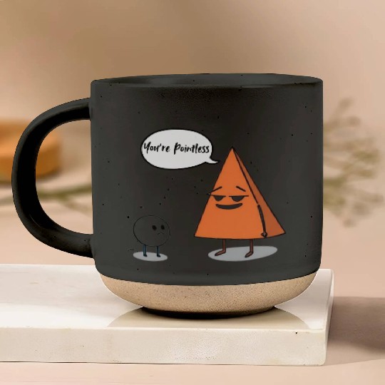 Geometric Humor The Pointless Circle Pottery Mugs
