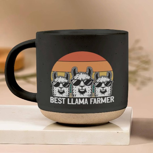 Funny Alpaca Farmer - Best Llama Farmer Pottery Mugs