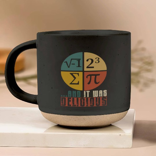 I Ate Some Pie and It Was Delicious Funny PI Day Pottery Mugs