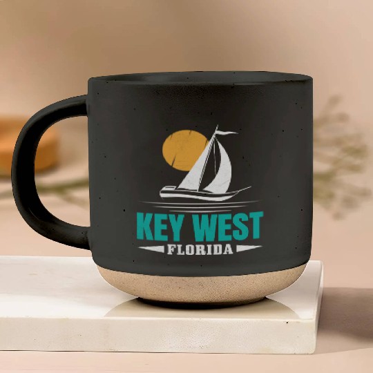 KEY-WEST FLORDIA Sailing West Keys Sailing Outfit Pottery Mugs