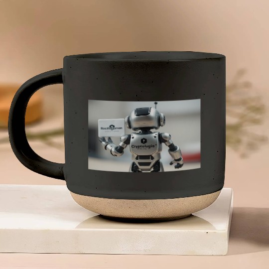 Rocketman Robot Pottery Mugs