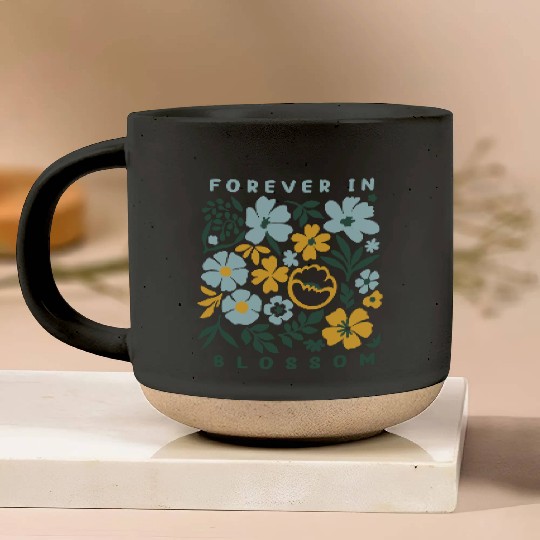 Forever in Blossom Flowers Pottery Mugs