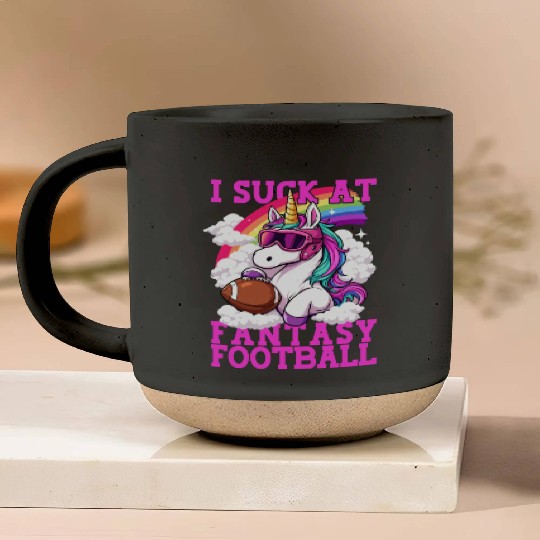 Fantasy Football Loser Unicorn I Suck At Fantasy Pottery Mugs
