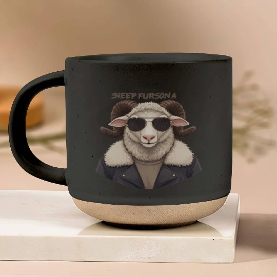 Cute Sheep Fursona Furry Community Artwork Funny Pottery Mugs
