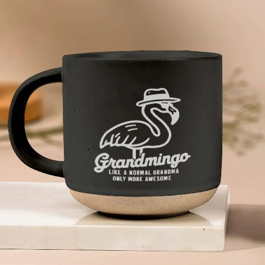 Grandmingo - Funny Flamingo Grandma Gift Pottery Mugs