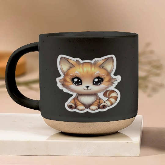 Kawaii Cat Pottery Mugs