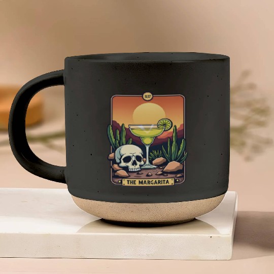 Mexican Cinco De Mayo The Margarita Tarot Card Pottery Mugs